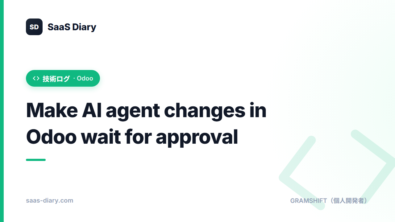 Make AI agent changes in Odoo wait for approval (ChatGPT, Claude, MCP, n8n, Odoo 20)